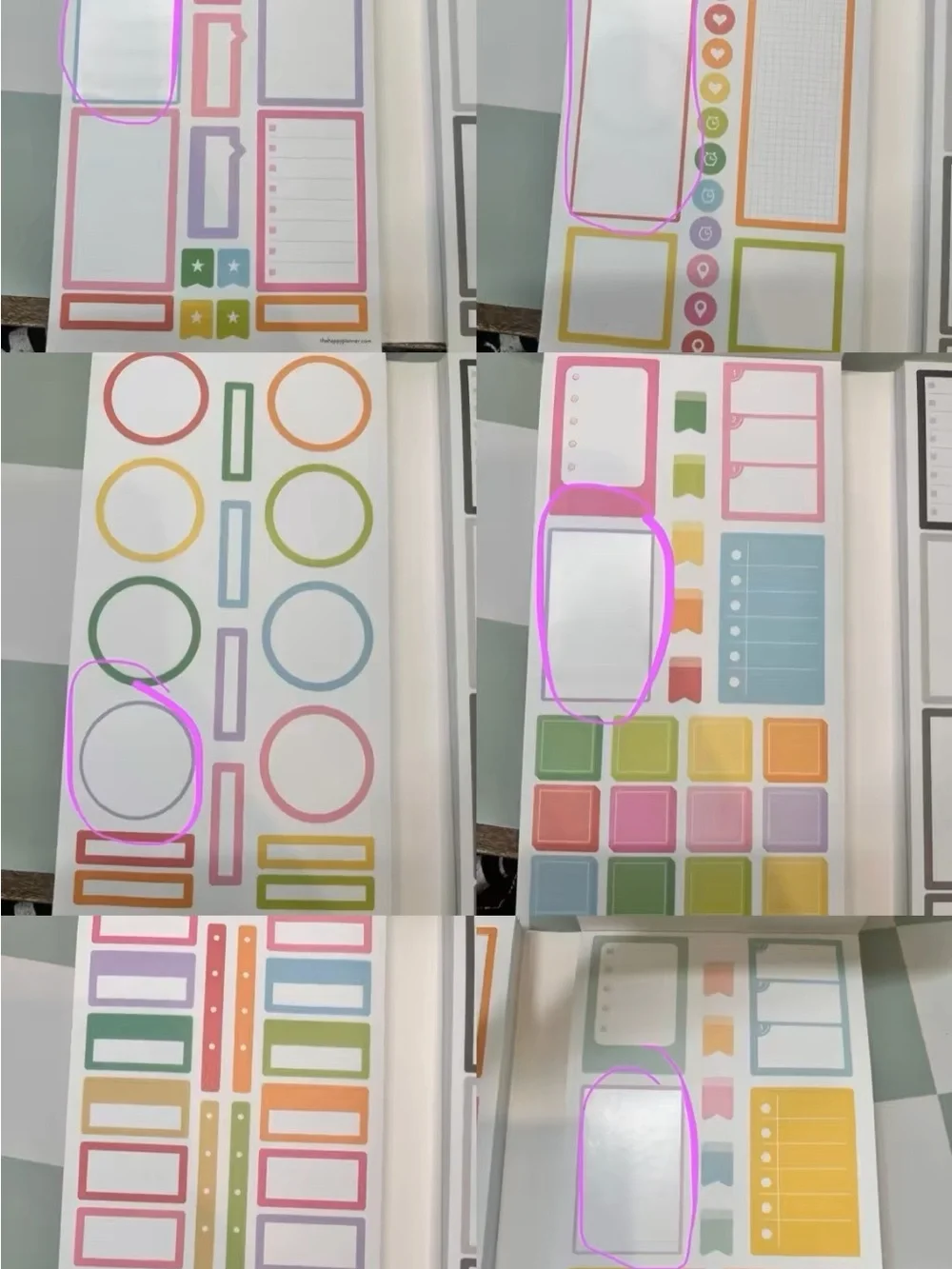 The Happy Planner Rainbow Sticker Book with 1985 pcs- 100 sheets of stickers!